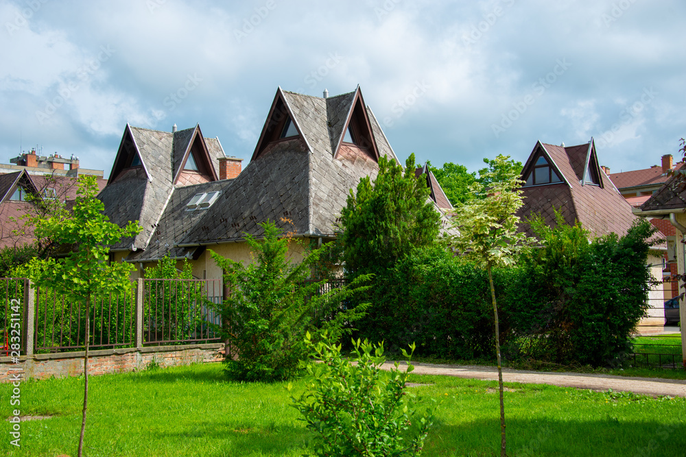 Buildings and house roofs in Europe Buildings and house roofs in Europe