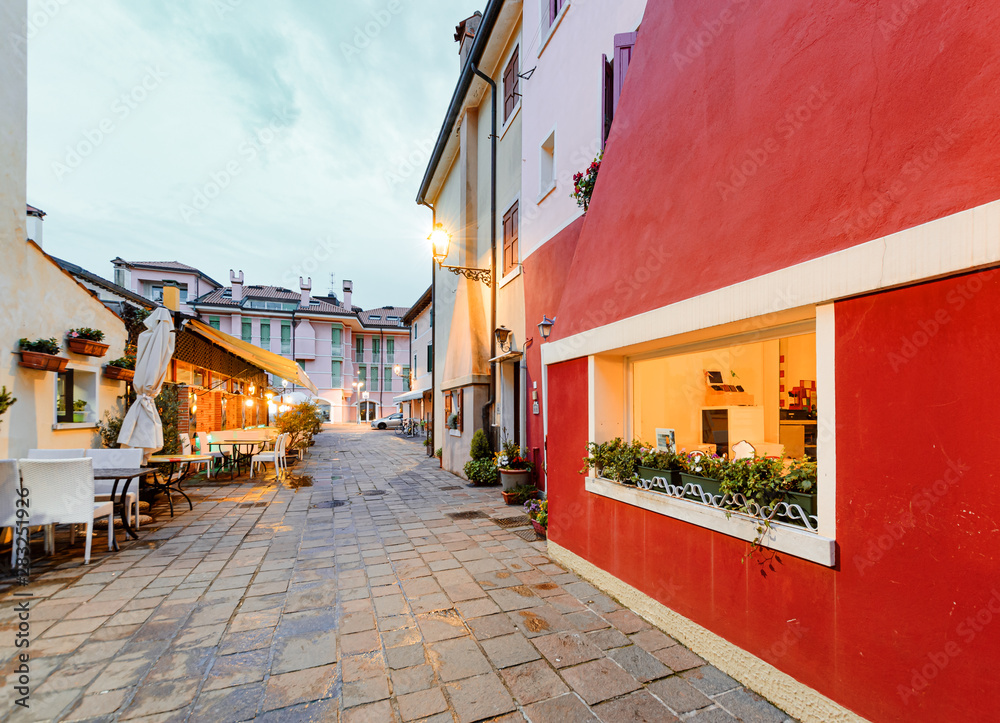 colorful street in the Old city