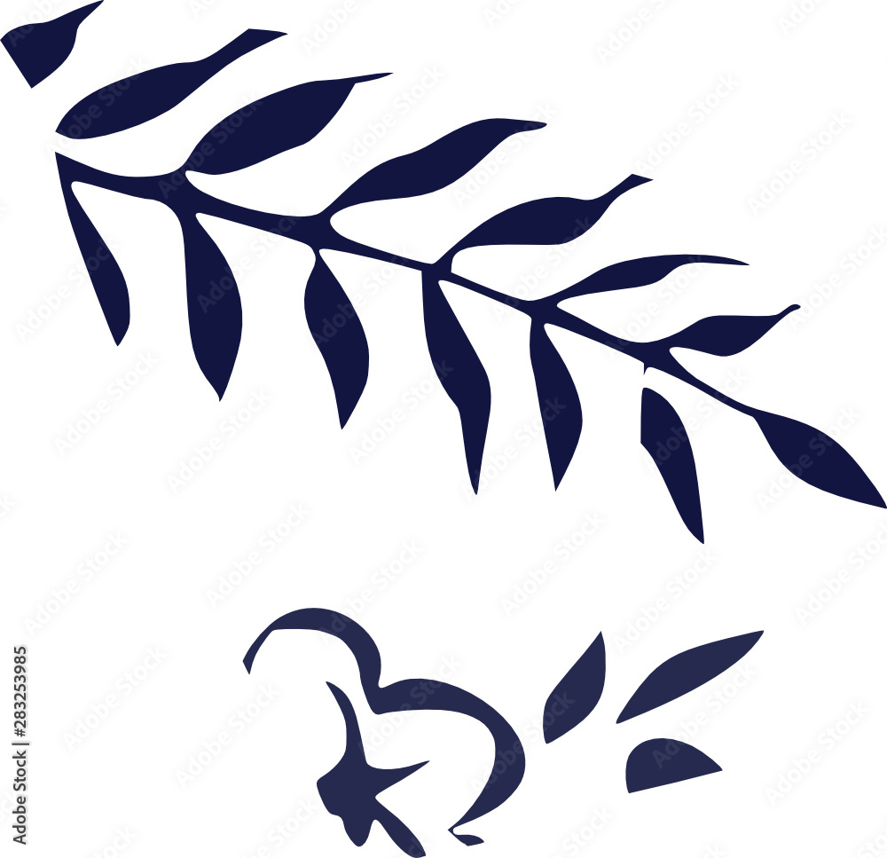 Obraz premium branch and flower broken porcelain