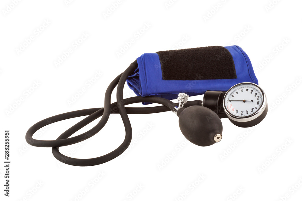 Manual blood pressureisolated on white background