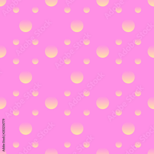 dissolving yellow circles on a purple background