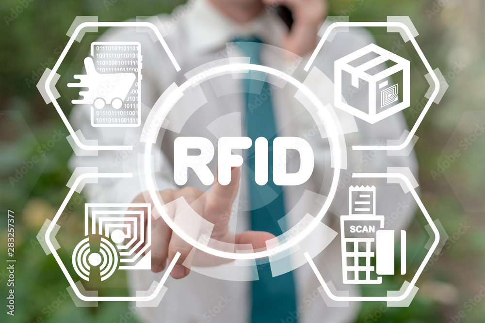 Radiofrequency identification. RFID technology for identify goods