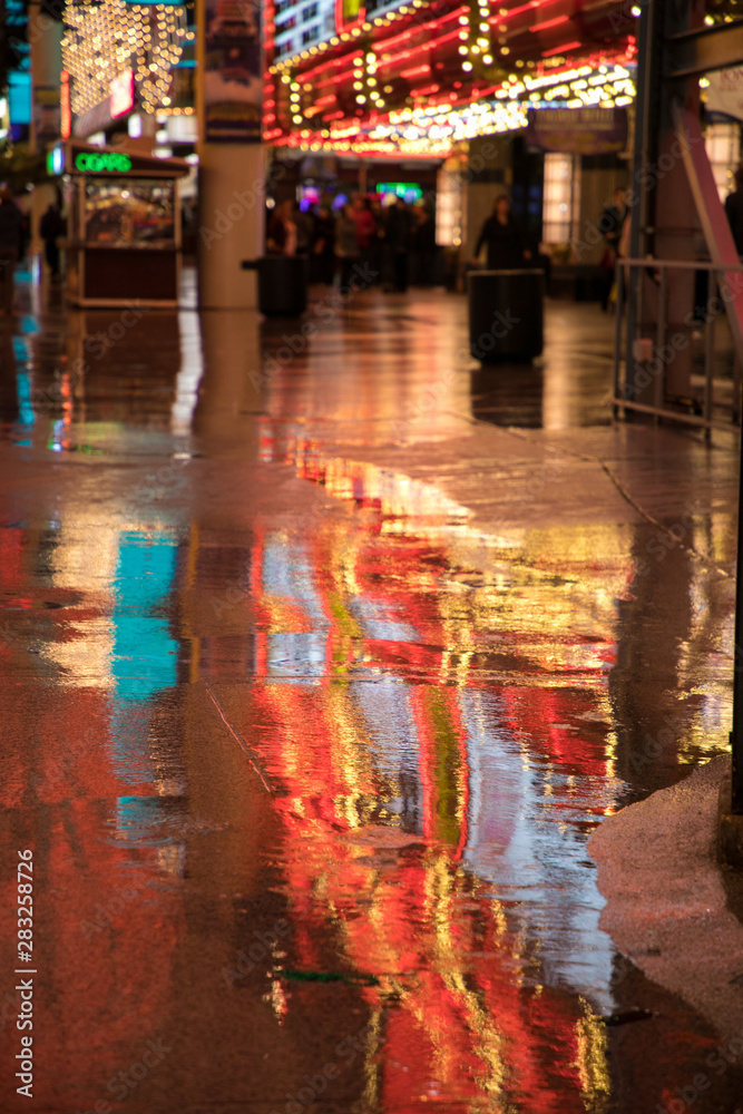 Obraz premium Neon Light Reflections