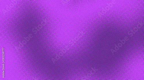 Purple pop art background in retro comic style with halftone dots design, vector illustration eps10