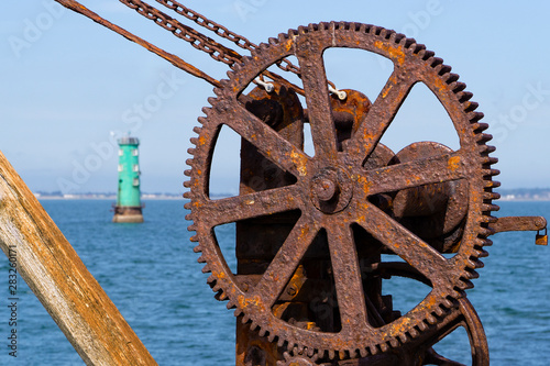 transport, shipping, irish, bay, industrial, crane, dock, commerce, goods, freight, ireland, port, sea, harbor, dublin, wall, travel, maritime, light, blue, coast, nautical, water, coastline, sky, tow photo