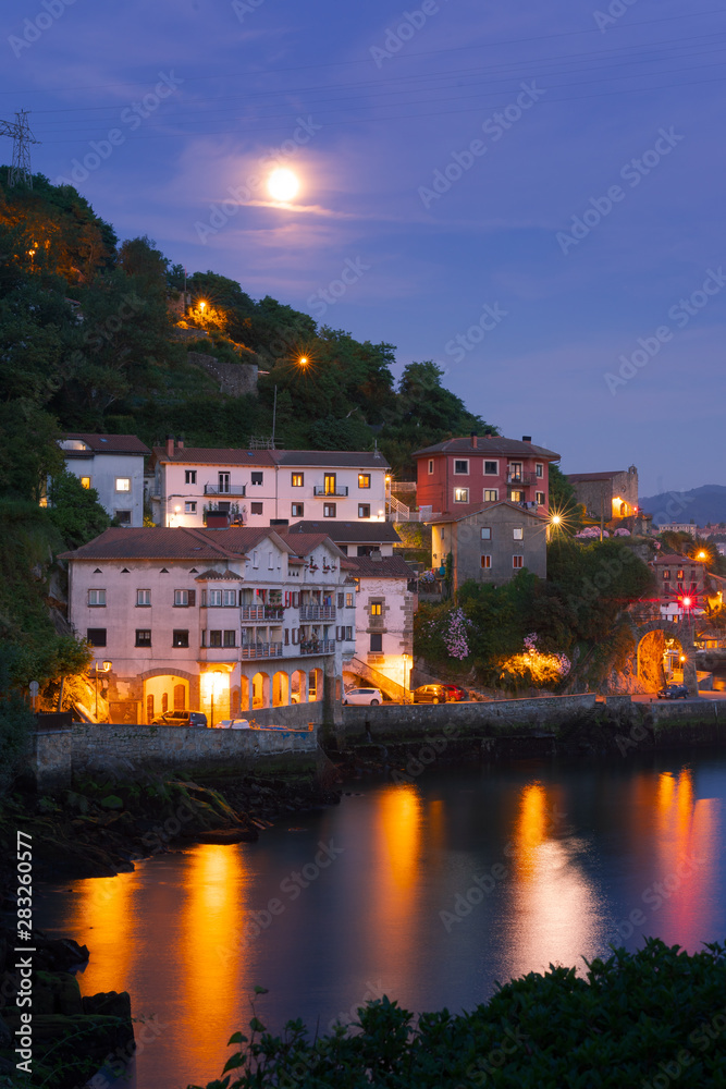 Fishermen town of Pasaia next to Donostia-San Sebastian at the Basque Country.