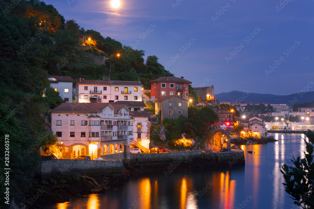 Fishermen town of Pasaia next to Donostia-San Sebastian at the Basque Country.