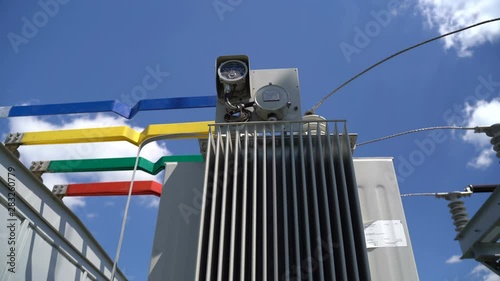 New transformer with wires in a solar power station