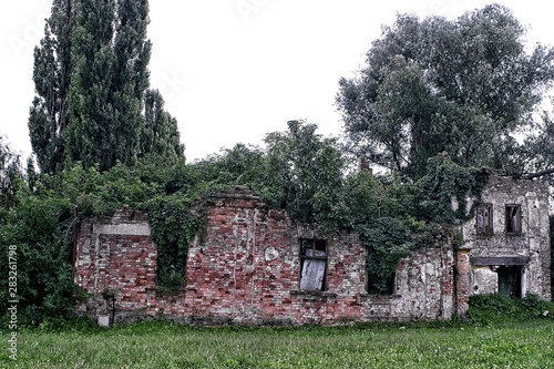 Vukovar, Croatia. 19 August 2005: Battle of Vukovar. Showing the destruction of the city in 1991 by the Yugoslav People’s Army. photo