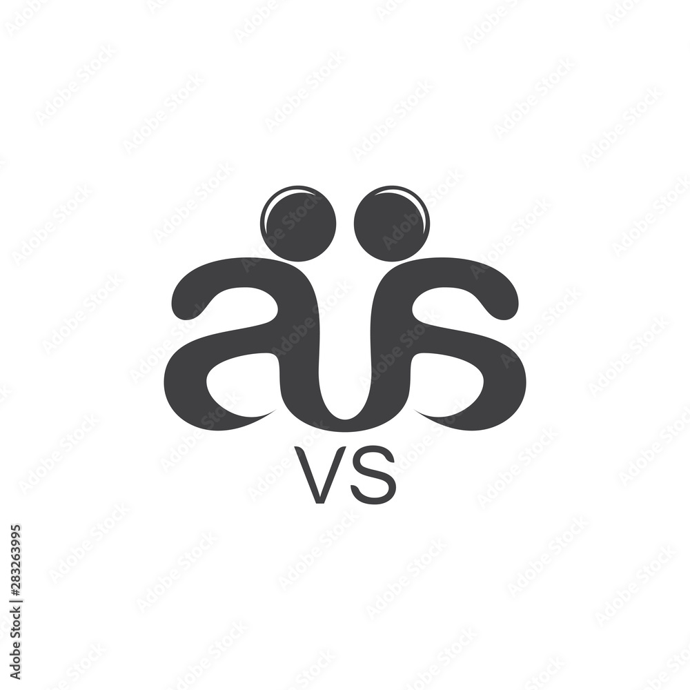 letter as human friendly concept symbol vector