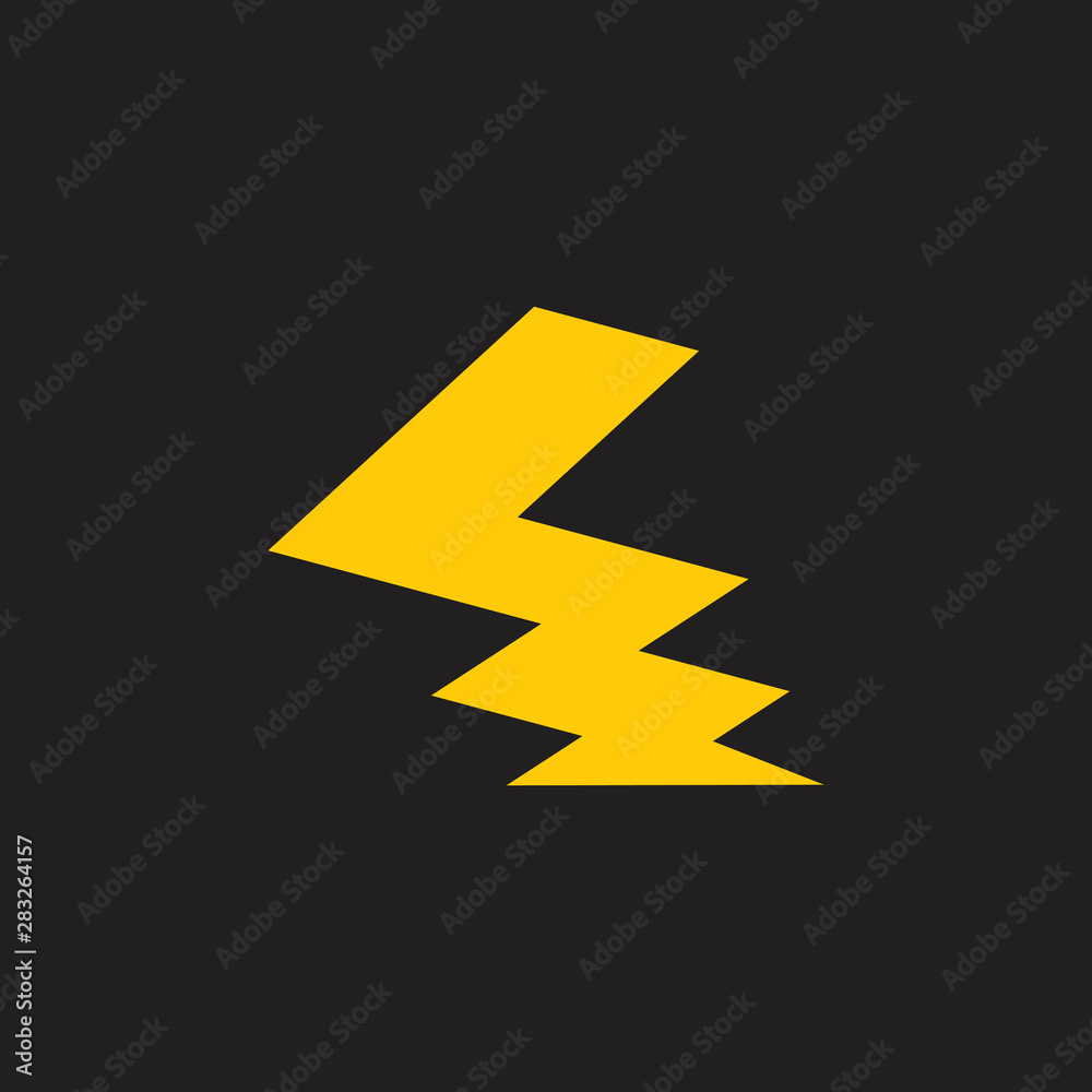 abstract letter l thunder shape logo vector abstract letter l thunder shape logo vector