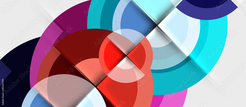 Geometric design abstract background - circles Geometric design abstract background - circles