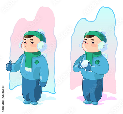 Children in winter (boy)