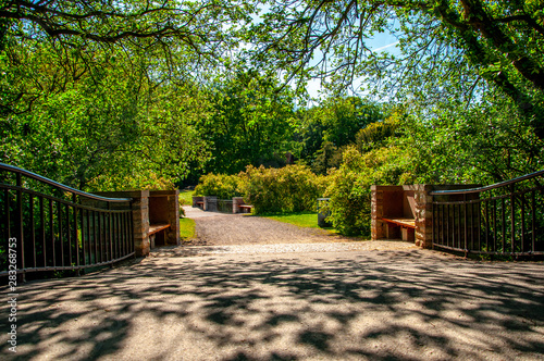 The beautiful landscape of the park in the city of Malmo