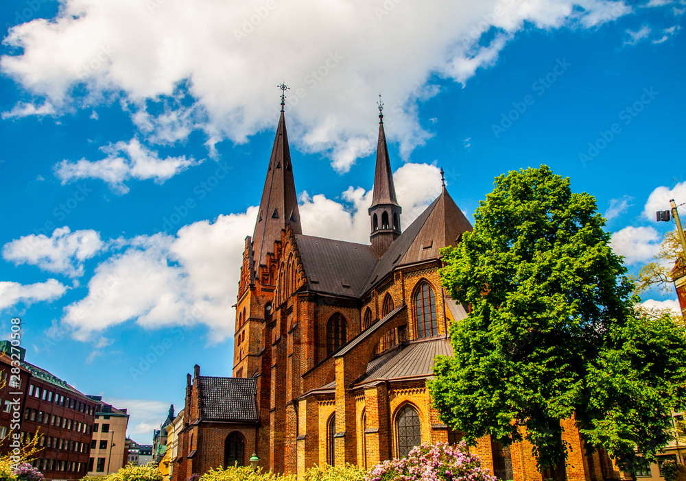 Petri Kyrka church in the city of Malmo in Sweden