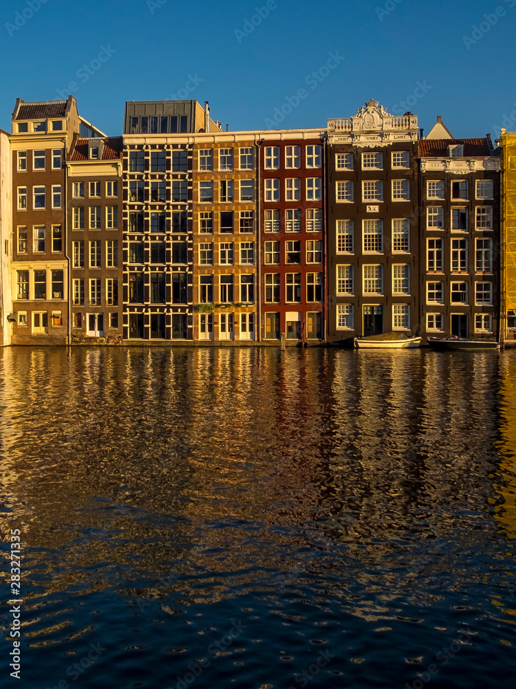 Beautiful houses in Amsterdam, Netherlands