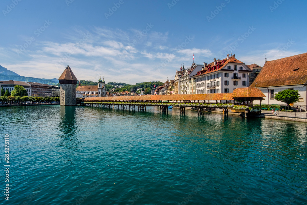 Naklejka premium Lucerne - The most beautiful city in Switzerland