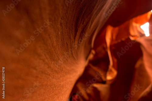 Lower Antelope Canyon - famous sandstone formations in Page, Arizona, USA