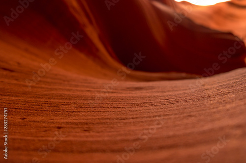 Lower Antelope Canyon - famous sandstone formations in Page, Arizona, USA