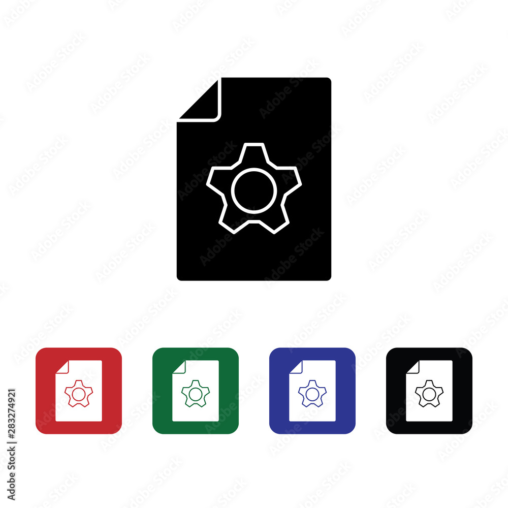 Document setting, file vector icon. Premium quality graphic design icon. One of the collection icons for websites, web design, mobile app Document setting, file vector icon. Premium quality graphic design icon. One of the collection icons for websites, web design, mobile app