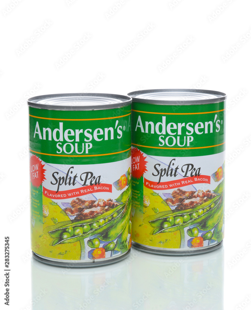 IRVINE, CA JANUARY 4, 2018 Andersens Split Pea with Bacon Soup. The
