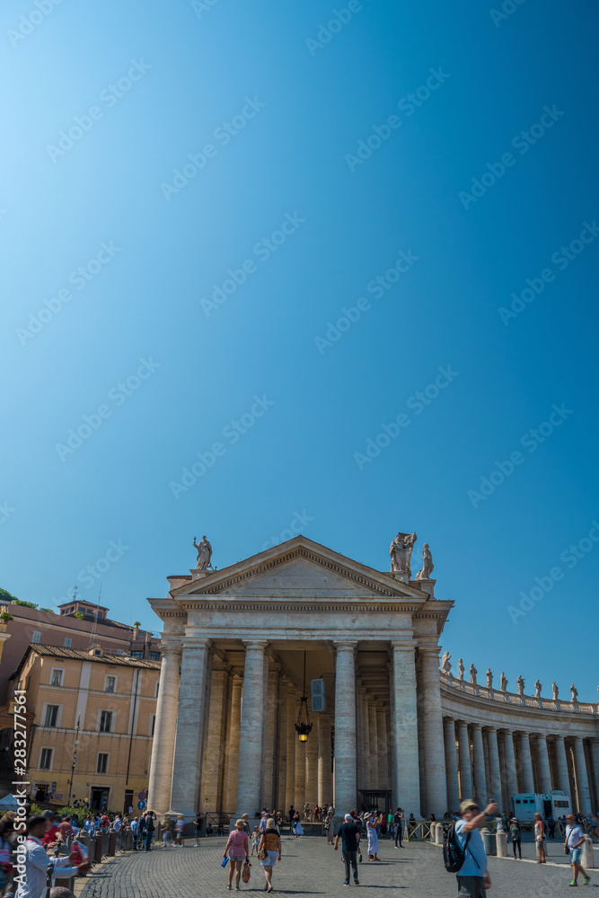 Fototapeta premium St. Peter's Square Doric Colonnades in the Vatican