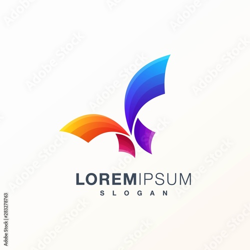 Free Download abstract butterfly logo - GFXLoad