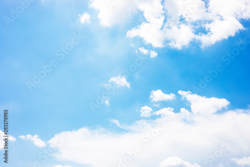 blue sky with white clouds