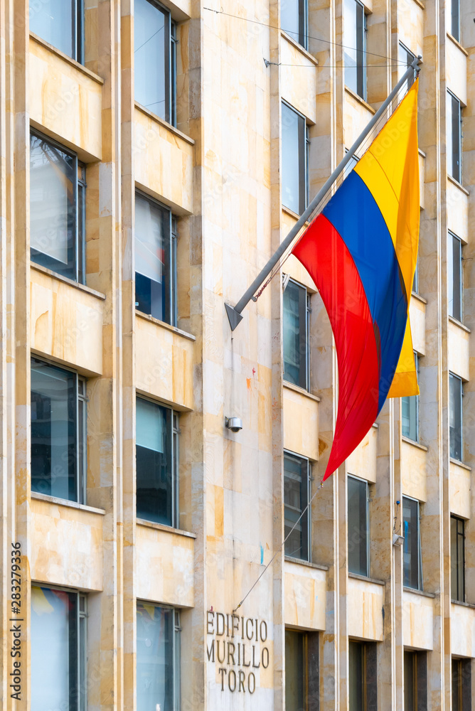 Bogota city flag of Colombia