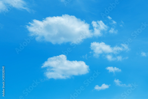 The blue sky and white clouds nature background