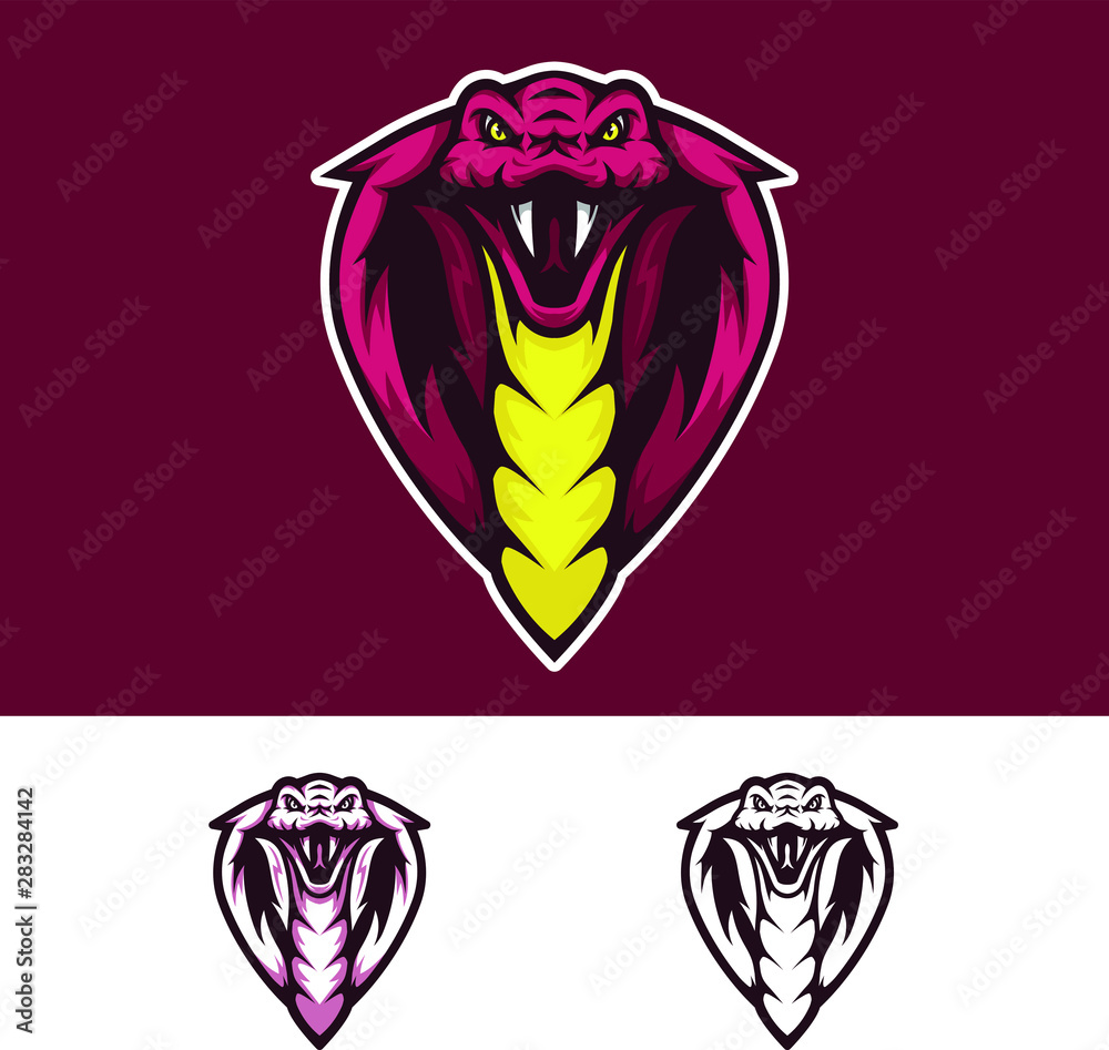 Snake Head Mascot Logo Snake Head Mascot Logo