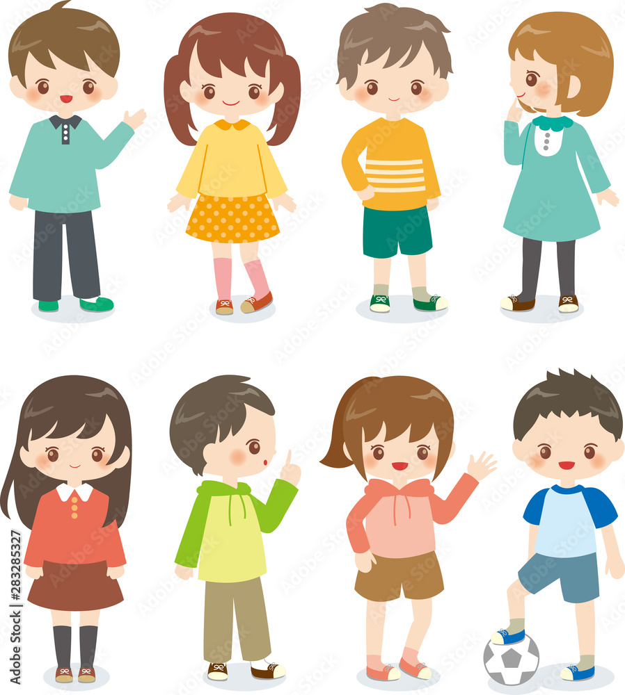 子供　集合　バリエーション