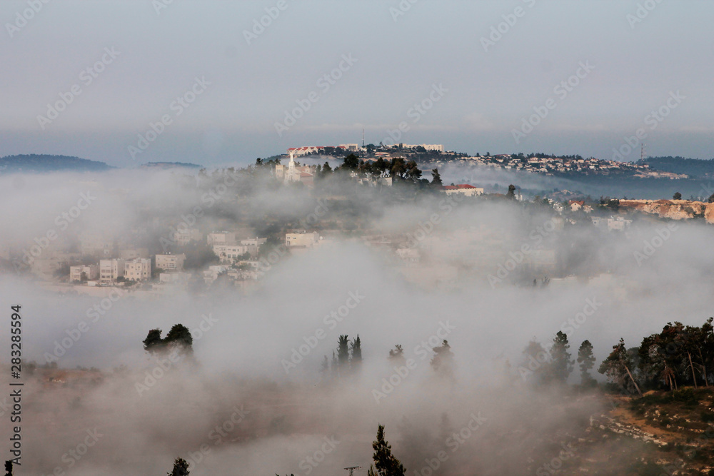 Fototapeta premium A birds-eye view of Jerusalem, Israel