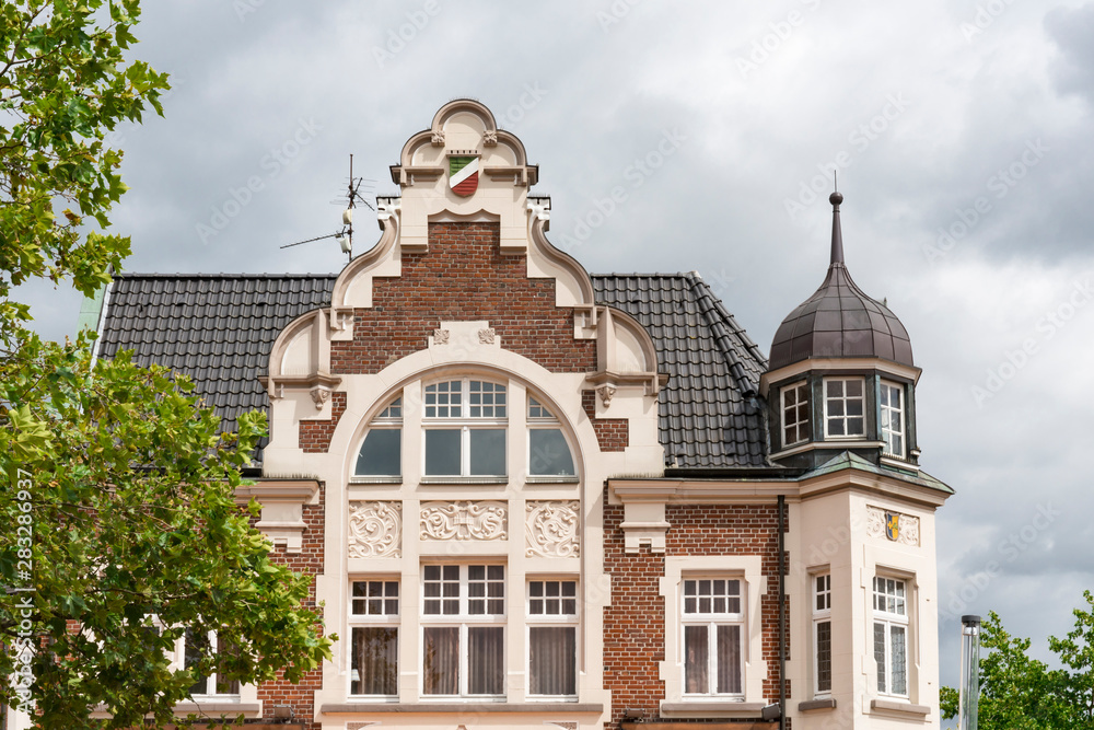 Fototapeta premium Facade of historical building in Kevelaer, Germany