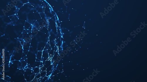 Fototapeta Naklejka Na Ścianę i Meble -  Abstract technology network.