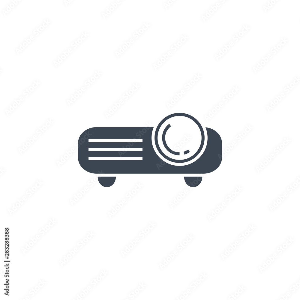 Video Projector related vector glyph icon. Isolated on white background. Vector illustration. Video Projector related vector glyph icon. Isolated on white background. Vector illustration.