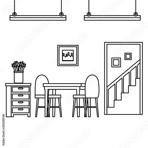 house place dinning room scene