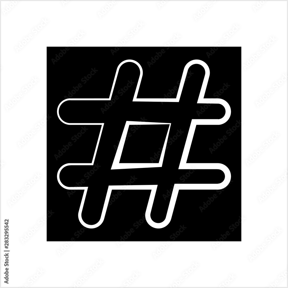 Obraz premium Hash Tag Icon, Hashtag Icon