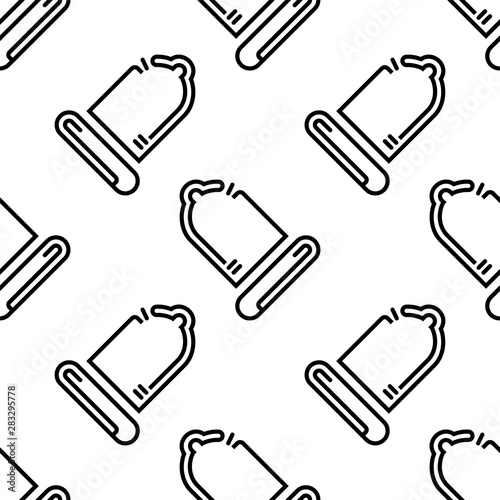 Condom Icon, Latex Condom Seamless Pattern