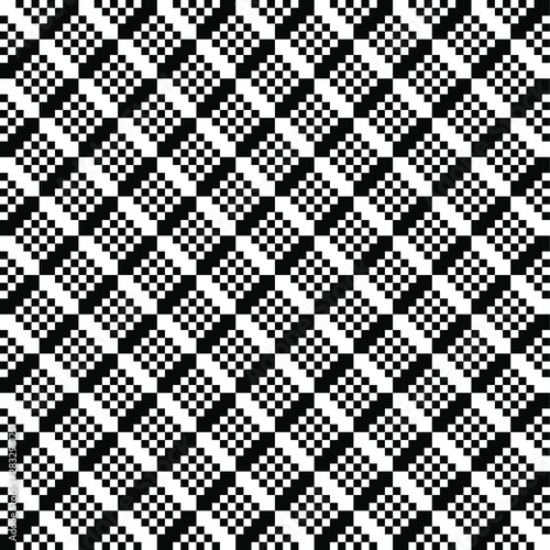 Seamless geometric pattern. Black and white texture. Abstract background.
