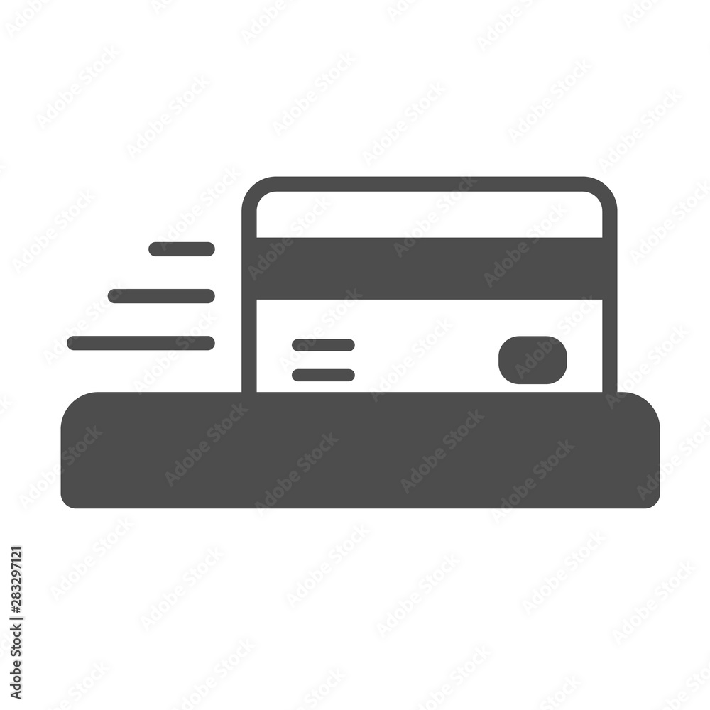 credit card payment terminal icon isolated on white background. credit card flat icon for web, mobile and user interface design