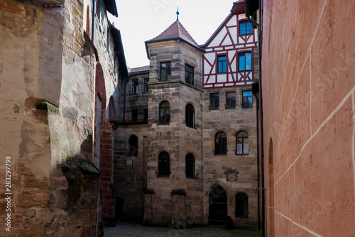 Innenhof des Wenzelschlosses in Lauf an der Pegnitz photo