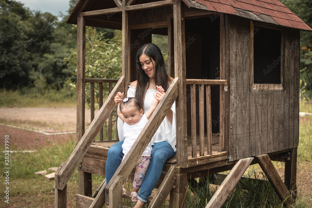 Obraz premium Madre e hija