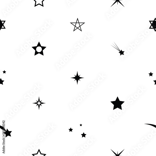 star seamless pattern background icon.