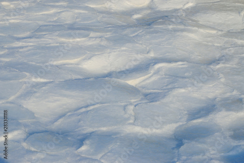Sea ice natural landscape
