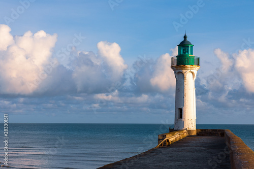 Leuchtturm in Sain-Valery-en-Caux in der Normandie
