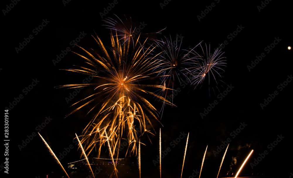 Obraz premium Feu d'artifice de Monaco