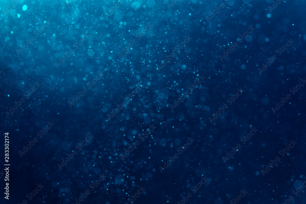 Abstract Blue bokeh background