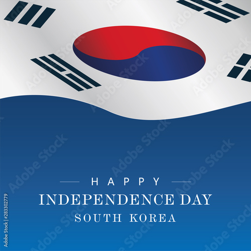 Gwangbokjeol, National Liberation Day of Korea. South Korea independence day. Vector