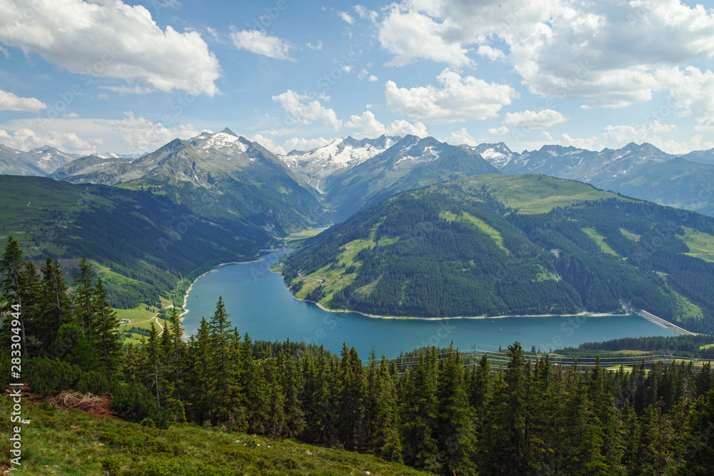 Lake Durlassboden, in Gerlos, Austria